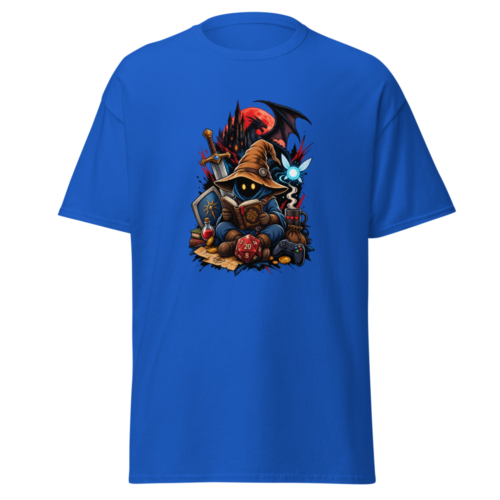 T-shirt The reading mage La Fenice ed i Dadi - Blu