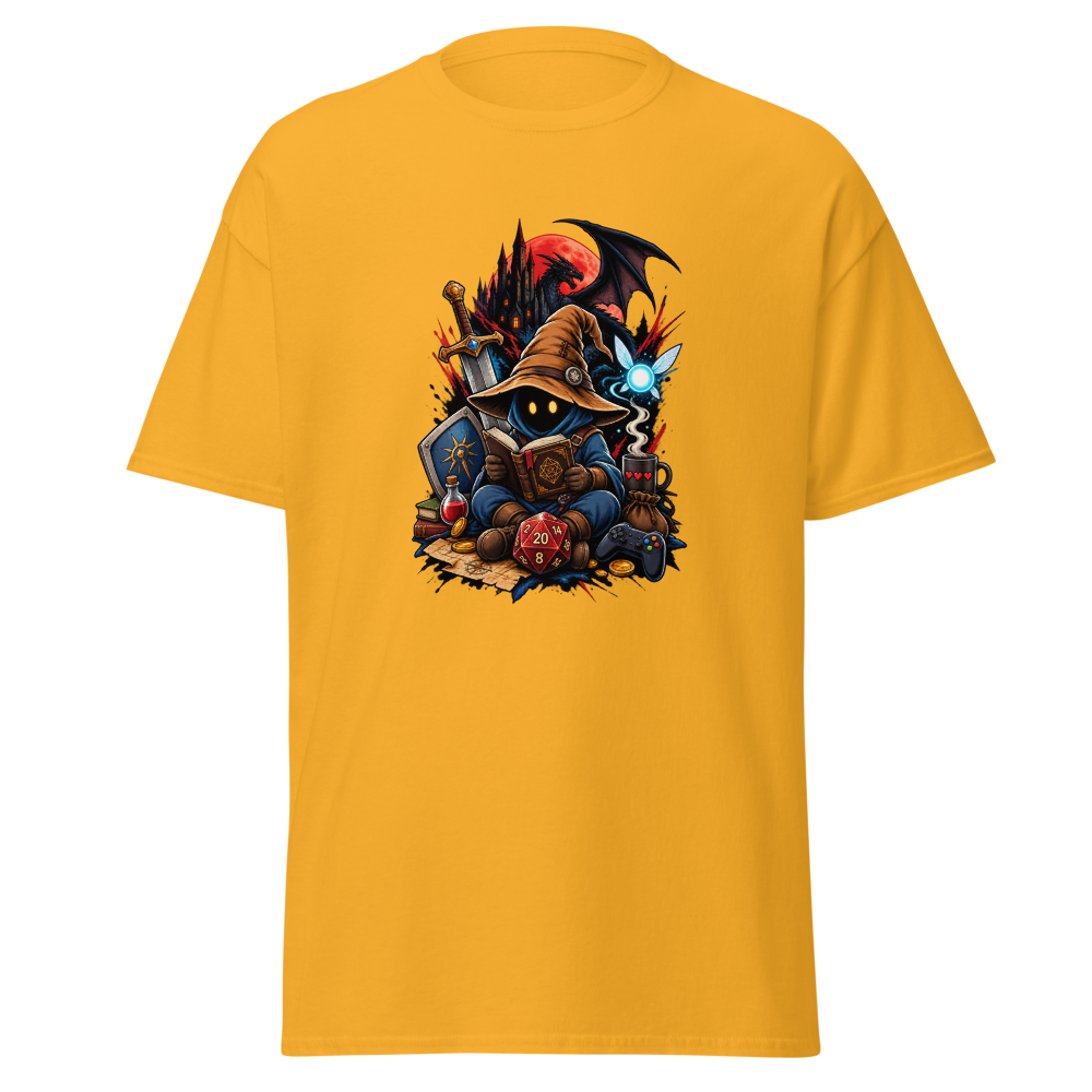 T-shirt The reading mage La Fenice ed i Dadi - Giallo