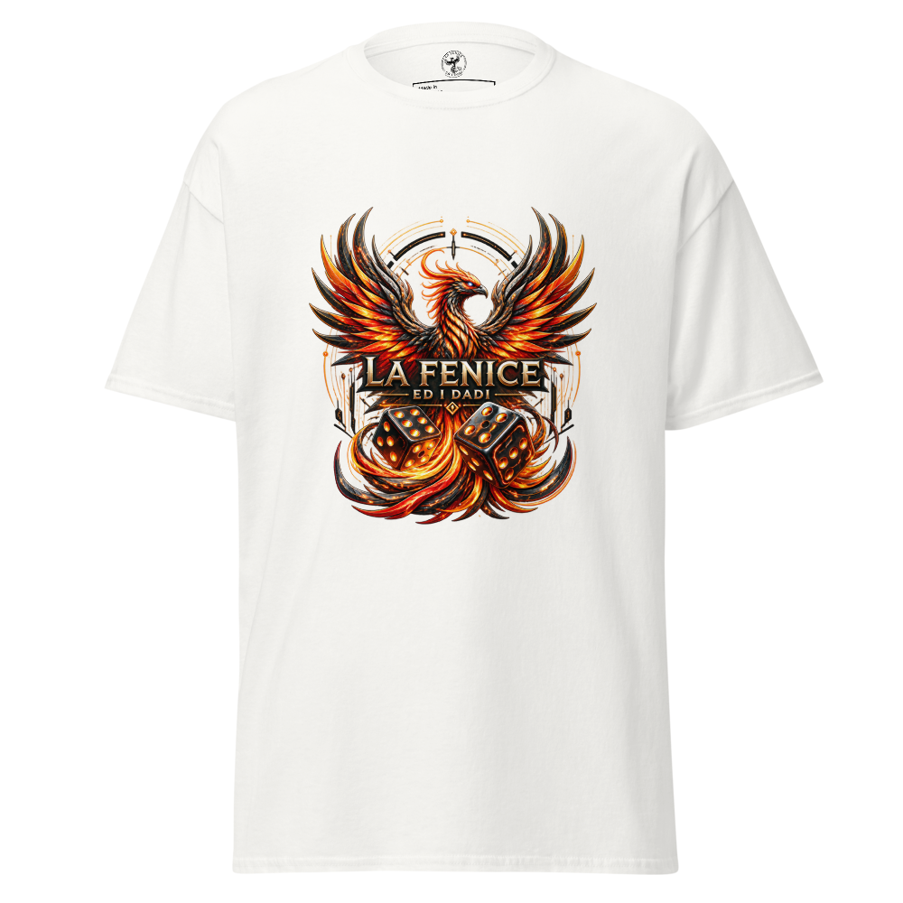 T-shirt Fenice di Fuoco bianca, immagine principale