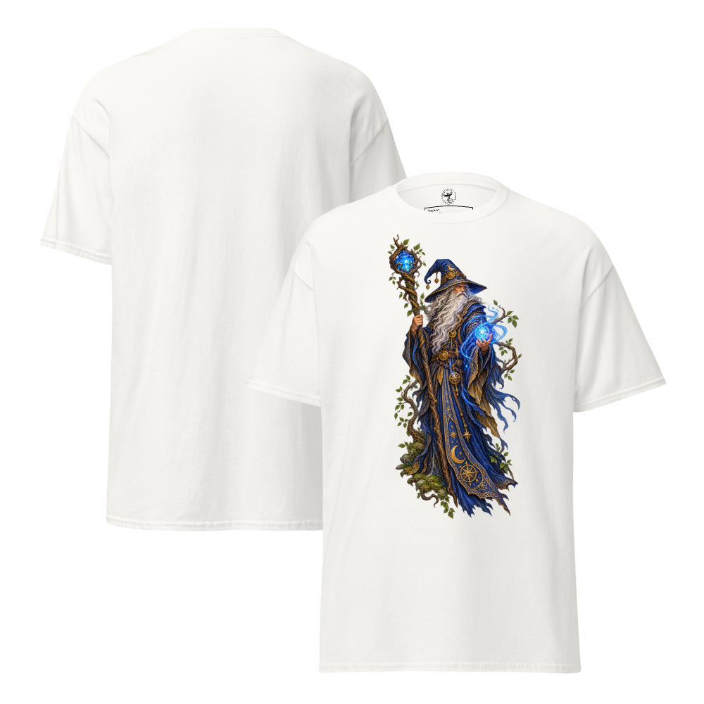 T-shirt Mago Arcano bianca, immagine principale