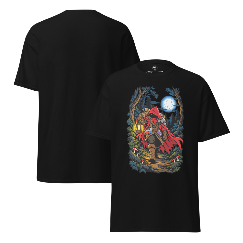 T-shirt Viandante Notturno nera, foto 2